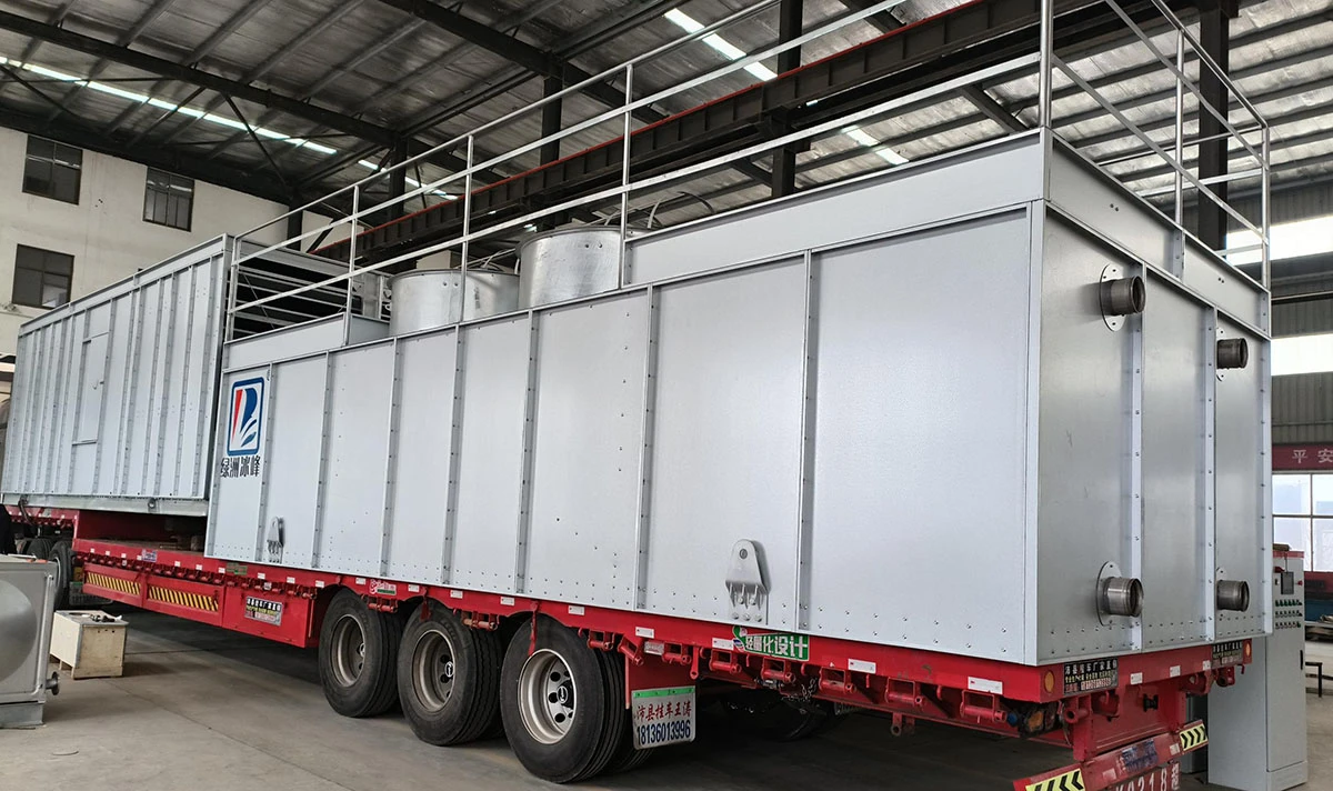 Loaded Unit Photographs Closed-Circuit Cooling Tower Ready for Dispatch Loaded Unit Photographs Closed-Circuit Cooling Tower Ready for Dispatch