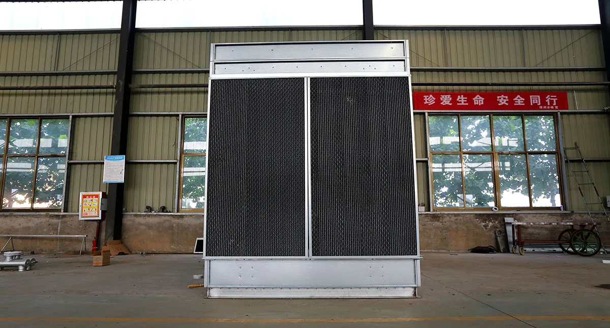 Field Application Display Closed-Circuit Cooling Tower in Operation Field Application Display Closed-Circuit Cooling Tower in Operation
